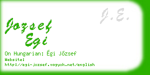 jozsef egi business card