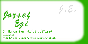 jozsef egi business card